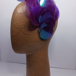 Purple Oversized Paillette Headband